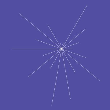 Soyut radyal, yayılan çizgiler, çizgiler. Patlama çizgileri. Hatlar kesişiyor. stok vektör illüstrasyonu, klip- art grafikleri.