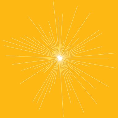 Soyut radyal, yayılan çizgiler, çizgiler. Patlama çizgileri. Hatlar kesişiyor. stok vektör illüstrasyonu, klip- art grafikleri.