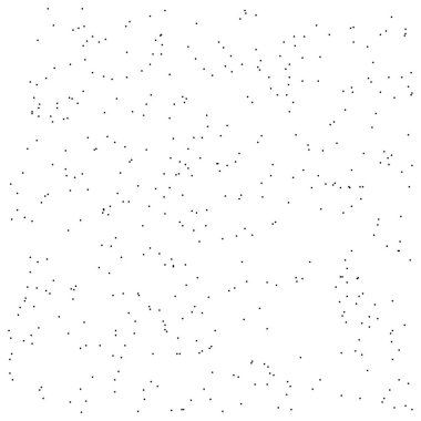 Rastgele, noktalar, daireler şeklinde. Dağılmış parçacıklar stok vektör illüstrasyonu, kırpma sanatı grafikleri.