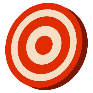 Kırmızı hedef, çapraz saç. Nokta, konum, konum simgesi. Doğruluk, doğruluk konsepti hisse senedi vektör çizimi, klip- sanat grafikleri.