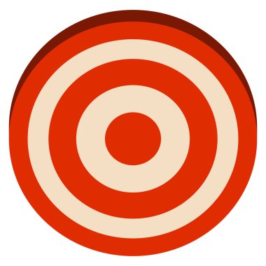 Kırmızı hedef, çapraz saç. Nokta, konum, konum simgesi. Doğruluk, doğruluk konsepti hisse senedi vektör çizimi, klip- sanat grafikleri.