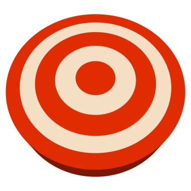 Kırmızı hedef, çapraz saç. Nokta, konum, konum simgesi. Doğruluk, doğruluk konsepti hisse senedi vektör çizimi, klip- sanat grafikleri.