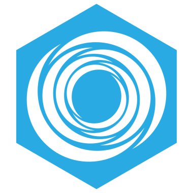 Spiral, girdap, girdap, volt ve sarmal ikonu, sembol, logo stok vektör illüstrasyonu, klip- sanat grafikleri.