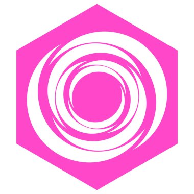 Spiral, girdap, girdap, volt ve sarmal ikonu, sembol, logo stok vektör illüstrasyonu, klip- sanat grafikleri.