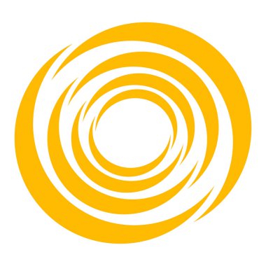 Spiral, girdap, girdap, volt ve sarmal ikonu, sembol, logo stok vektör illüstrasyonu, klip- sanat grafikleri.