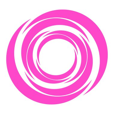 Spiral, girdap, girdap, volt ve sarmal ikonu, sembol, logo stok vektör illüstrasyonu, klip- sanat grafikleri.