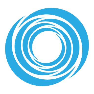 Spiral, girdap, girdap, volt ve sarmal ikonu, sembol, logo stok vektör illüstrasyonu, klip- sanat grafikleri.