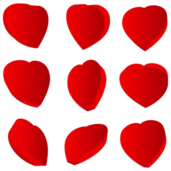 Heart Shape Heart Icon Stock Vector Illustration Clip Art Graphics — Stockvector