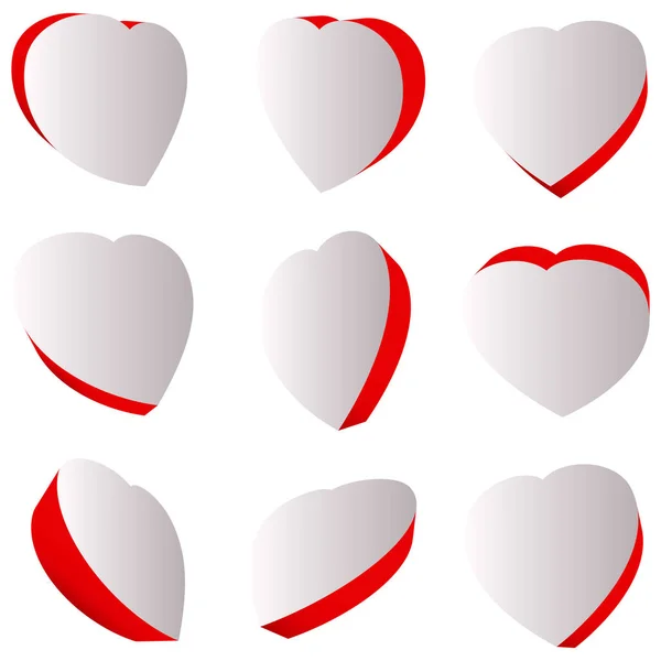Heart Shape Heart Icon Stock Vector Illustration Clip Art Graphics — Stockvector