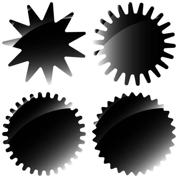 Cartoon Starburst Sunburst Price Tag Price Label Price Flash Icon — Stockvector