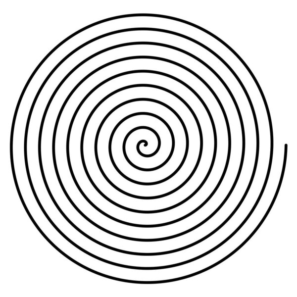 Архимед, архимедова спиральная векторная иллюстрация, клип-арт графика.