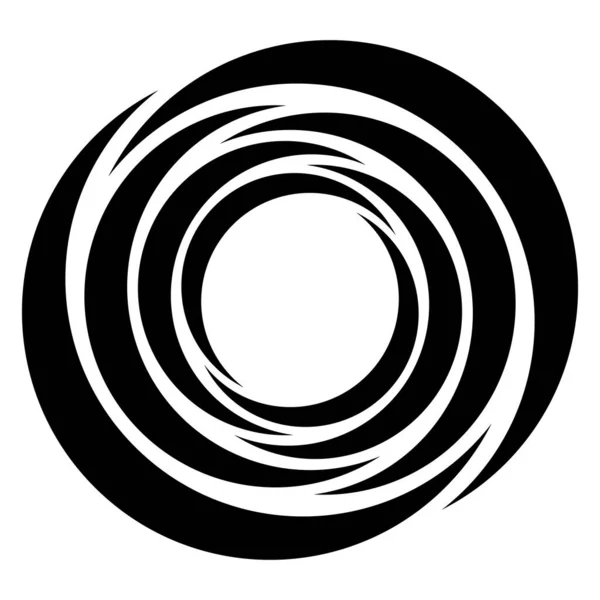 Spiral Swirl Twirl Volute Helix Icon Symbol Logo Stock Vector — Stock Vector