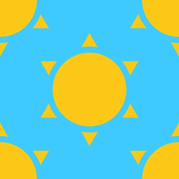 Ήλιος Απρόσκοπτα Επαναλαμβανόμενο Μοτίβο Φόντο Φόντο Απόθεμα Διανυσματική Απεικόνιση Clip — Διανυσματικό Αρχείο