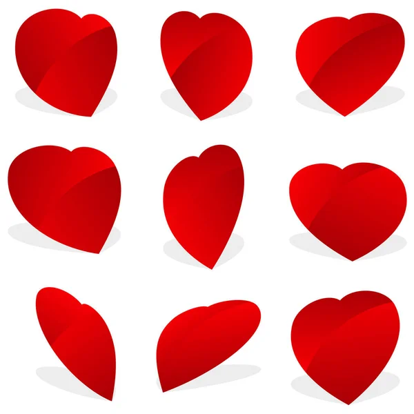Heart Shape Heart Icon Stock Vector Illustration Clip Art Graphics — Stock Vector
