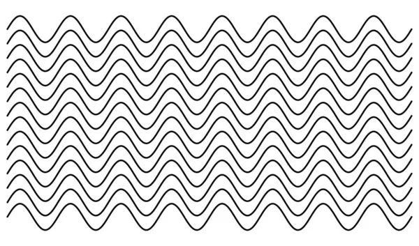 Волнистая Машущая Зигзаг Пересекающая Параллельные Линии Элементная Векторная Иллюстрация Клип — стоковый вектор