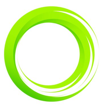 Soyut çember, halka simgesi, sembol, tasarım element vektör illüstrasyonu, klip- sanat grafikleri.