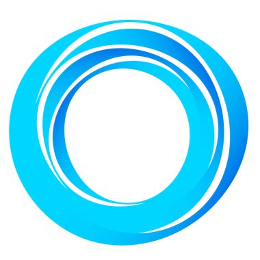 Soyut çember, halka simgesi, sembol, tasarım element vektör illüstrasyonu, klip- sanat grafikleri.