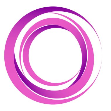 Soyut çember, halka simgesi, sembol, tasarım element vektör illüstrasyonu, klip- sanat grafikleri.