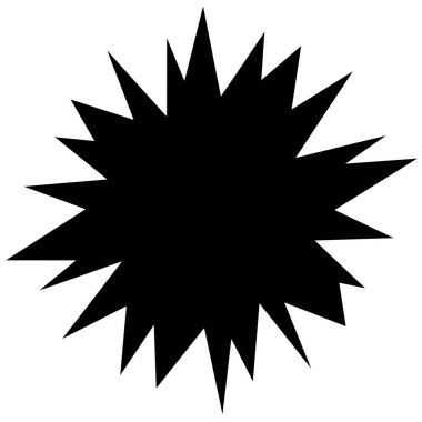 Soyut siyah ve beyaz geometrik element, simge stok vektör illüstrasyonu, klip- sanat grafikleri.