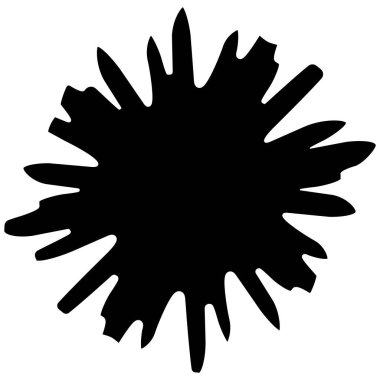 Soyut siyah ve beyaz geometrik element, simge stok vektör illüstrasyonu, klip- sanat grafikleri.