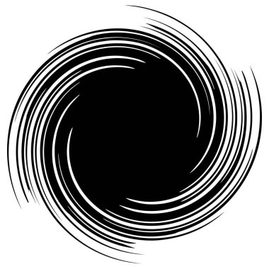 Spiral, swirl, twirl element. Volute, helix, vortex, ripple shape  stock vector illustration, clip-art graphics. clipart
