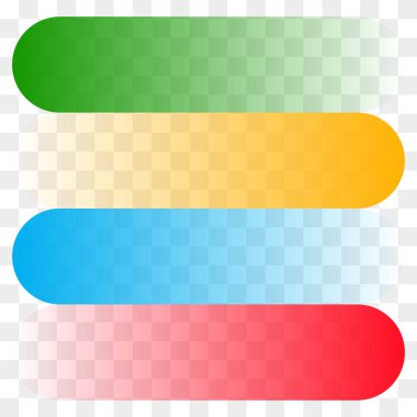 Alternatif çubuklar, dikdörtgenler basit bilgi pankartı, hisse senedi vektör illüstrasyonu, klip- sanat grafikleri.