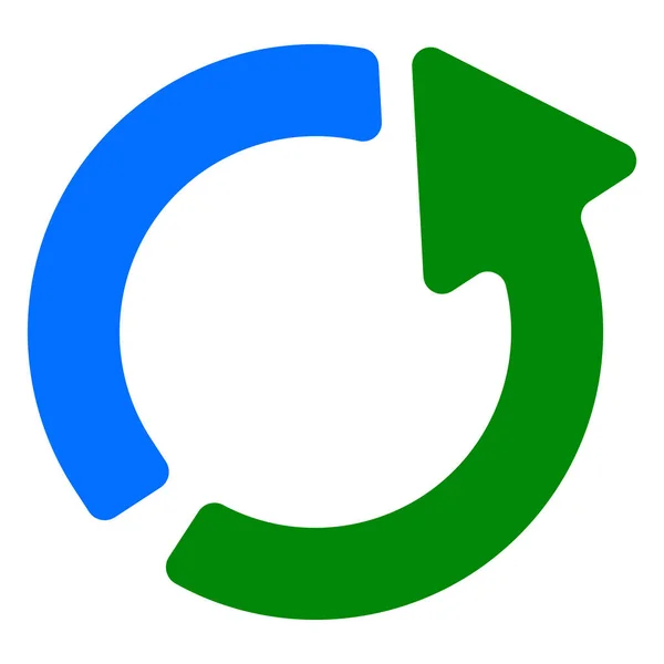 Icona Circolare Freccia Rotonda Curva Illustrazione Vettoriale Stock Simbolo Grafica — Vettoriale Stock