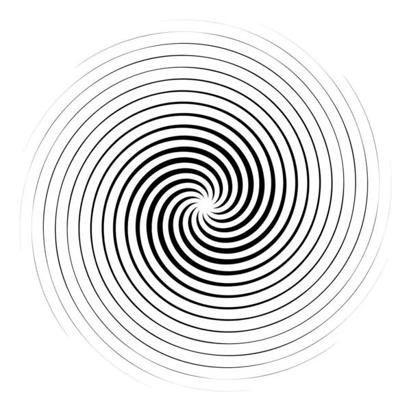 Spiral Hvirvel Drej Volute Helix Hvirveldyr Vortex Form Radiale Linjer – Stock-vektor