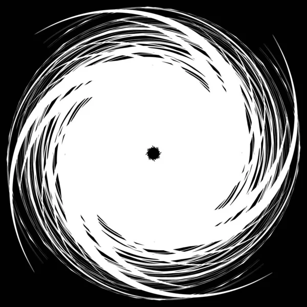 Spirale Wirbel Wirbel Volute Helix Wirbel Und Wirbelform Radiale Linien — Stockvektor