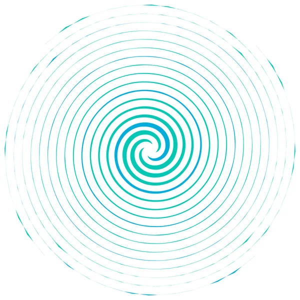 Espiral Remolino Giro Volumen Hélice Remolino Forma Vórtice Líneas Radiales — Archivo Imágenes Vectoriales