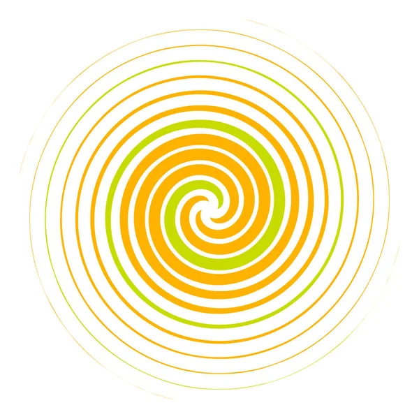 Espiral Remolino Giro Volumen Hélice Remolino Forma Vórtice Líneas Radiales — Vector de stock