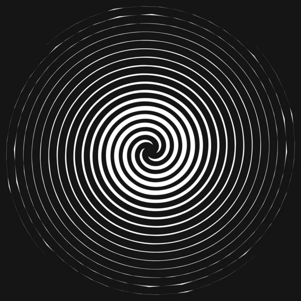 Спіраль Вихор Вихор Гучні Спіральні Вихрові Вихрові Форми Радіальні Лінії — стоковий вектор