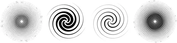 Spiral Virvla Virvla Volut Spiral Virvelvind Och Virvelform Radiella Linjer — Stock vektor
