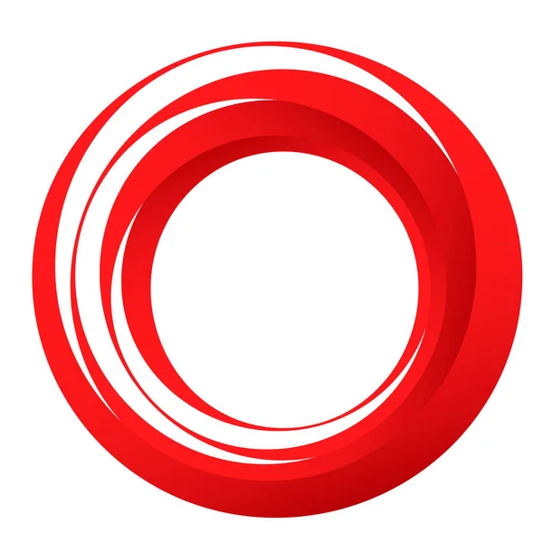 Cercle Abstrait Icône Anneaux Symbole Élément Conception Illustration Vectorielle Stock — Image vectorielle