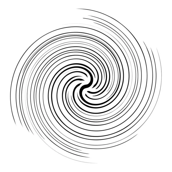 Spiraalvormig Draaibaar Draaiend Element Voluut Helix Vortex Rimpel Vorm Voorraad — Stockvector