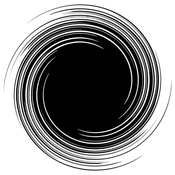 Spiral Swirl Twirl Element Volute Helix Vortex Ripple Shape Stock — Stock Vector