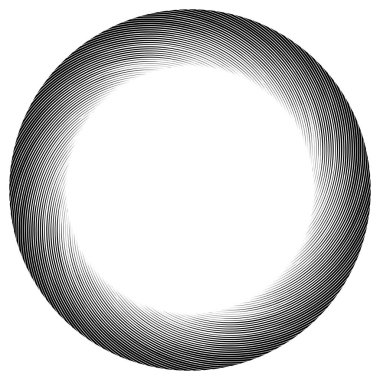 Volt, sarmal, girdap tasarım elementi, ikon. Döndür, döndür, döndür. Döndürme vektör illüstrasyonu, klip- sanat grafikleri ile radikal, yayılan çizgiler.