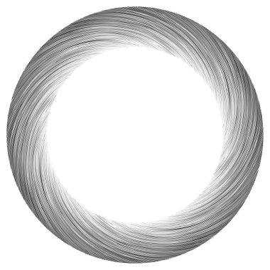 Volt, sarmal, girdap tasarım elementi, ikon. Döndür, döndür, döndür. Döndürme vektör illüstrasyonu, klip- sanat grafikleri ile radikal, yayılan çizgiler.