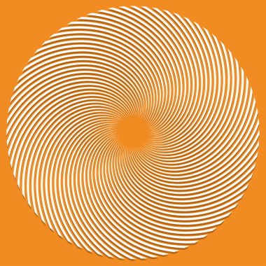 Volt, sarmal, girdap tasarım elementi, ikon. Döndür, döndür, döndür. Döndürme vektör illüstrasyonu, klip- sanat grafikleri ile radikal, yayılan çizgiler.