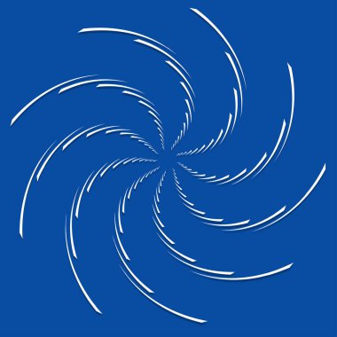 Volt, sarmal, girdap tasarım elementi, ikon. Döndür, döndür, döndür. Döndürme vektör illüstrasyonu, klip- sanat grafikleri ile radikal, yayılan çizgiler.