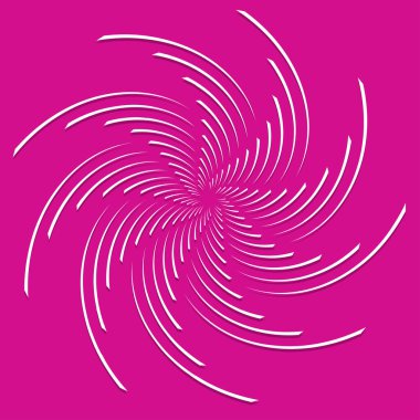 Volt, sarmal, girdap tasarım elementi, ikon. Döndür, döndür, döndür. Döndürme vektör illüstrasyonu, klip- sanat grafikleri ile radikal, yayılan çizgiler.