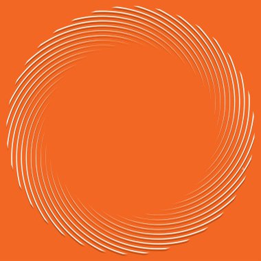 Volt, sarmal, girdap tasarım elementi, ikon. Döndür, döndür, döndür. Döndürme vektör illüstrasyonu, klip- sanat grafikleri ile radikal, yayılan çizgiler.