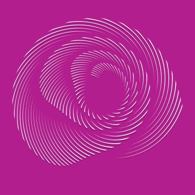 Volt, sarmal, girdap tasarım elementi, ikon. Döndür, döndür, döndür. Döndürme vektör illüstrasyonu, klip- sanat grafikleri ile radikal, yayılan çizgiler.