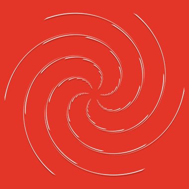 Volt, sarmal, girdap tasarım elementi, ikon. Döndür, döndür, döndür. Döndürme vektör illüstrasyonu, klip- sanat grafikleri ile radikal, yayılan çizgiler.
