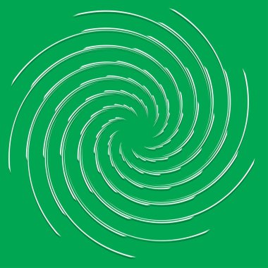 Volt, sarmal, girdap tasarım elementi, ikon. Döndür, döndür, döndür. Döndürme vektör illüstrasyonu, klip- sanat grafikleri ile radikal, yayılan çizgiler.