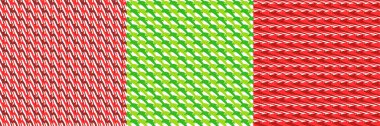 3 tekrarlanabilir, tekrarlanabilir geometrik desen, arkaplan, doku stok vektör çizimi, klip- sanat grafikleri kümesi.