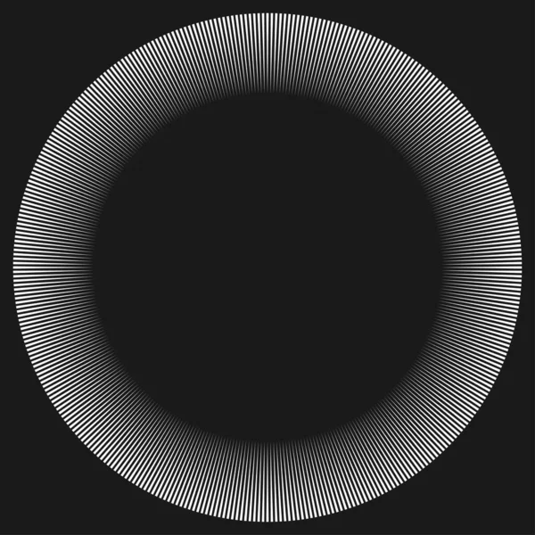 Radial Koncentrisk Cirkulära Trianglar Form Designelement Ikon Stock Vektor Illustration — Stock vektor