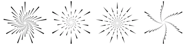 同心円状の三角形 デザイン要素 アイコンストックベクトルイラスト クリップアートグラフィック — ストックベクタ