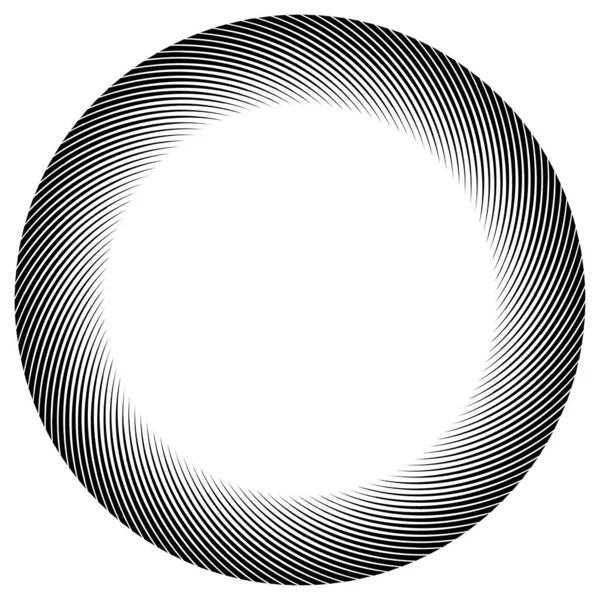 Volute Helix Wirbeldesign Element Symbol Spirale Wirbel Wirbelform Radiale Ausstrahlende — Stockvektor