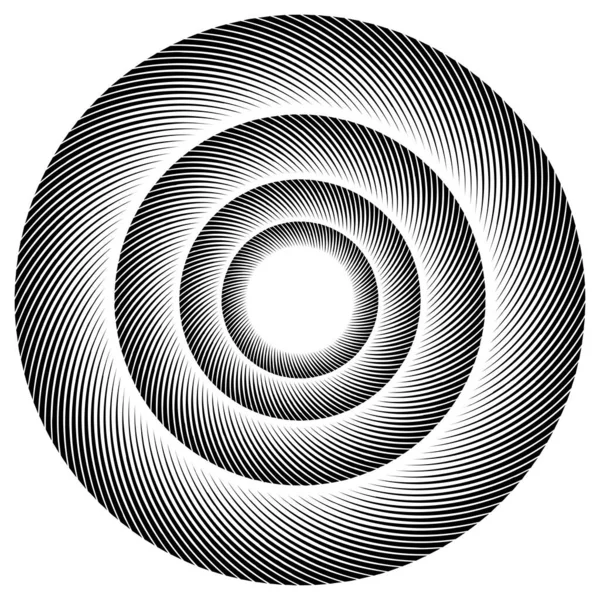 Гучність Спіраль Елемент Вихрового Дизайну Піктограма Спіраль Вихор Вихор Радіальні — стоковий вектор